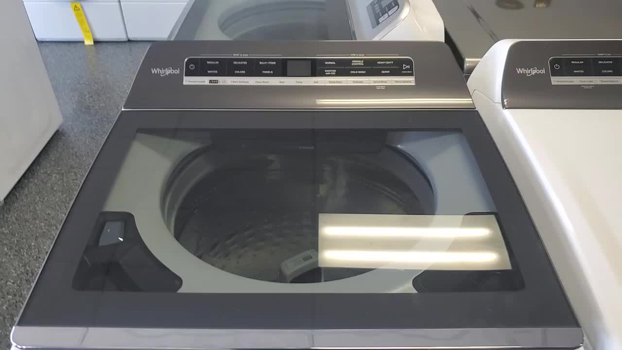 Whirlpool brand top load washer with 2-in-1 Removable Agitator