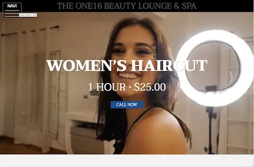 Beauty Salon website design