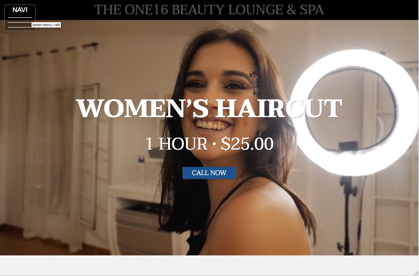 Beauty Salon website design