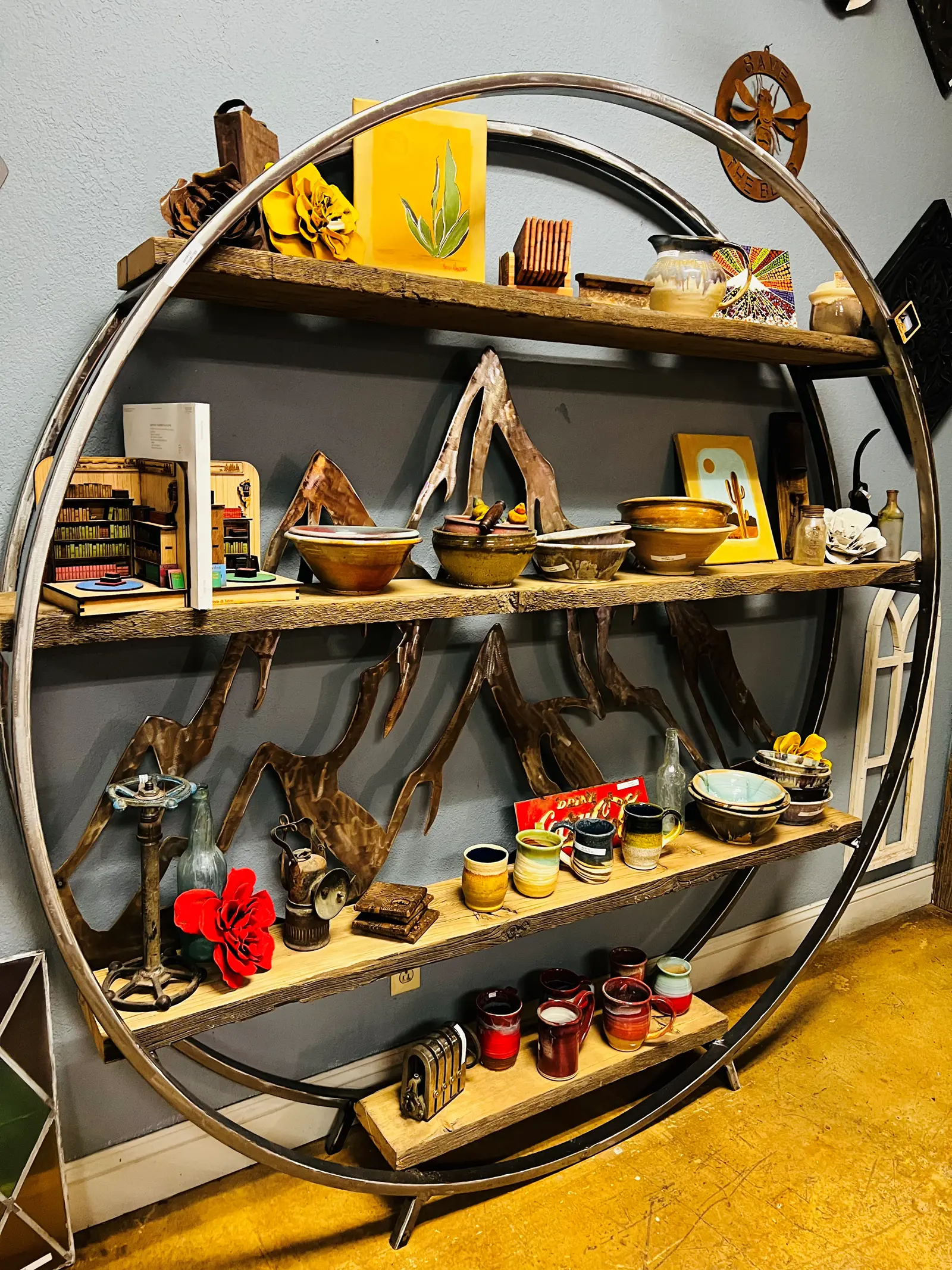 World market on sale circle bookshelf